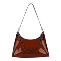 Fashion Clear Jelly Shoulder Bag Women Transparent Waterproof Messenger Handbag Stylish Purse for Summer Beach Outings Oasis Select Coffee