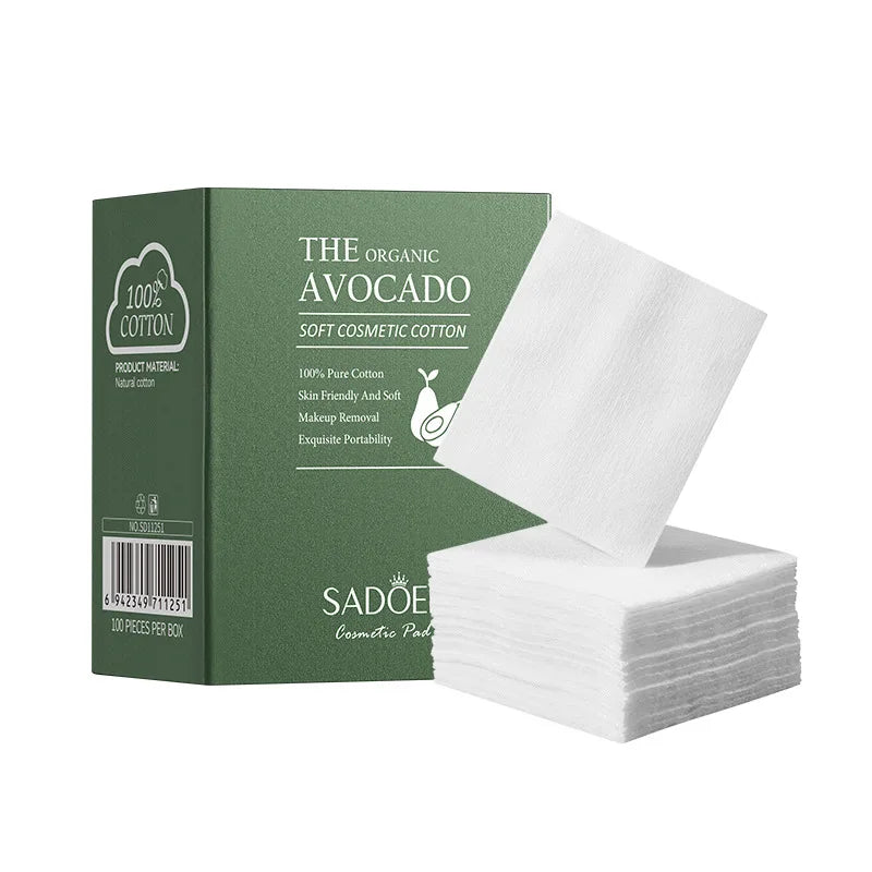Sadoer Avocado Gentle Cotton Makeup Remover Pads – Pure Cotton Makeup Remover Pads Oasis Select Avocado 1 Piece