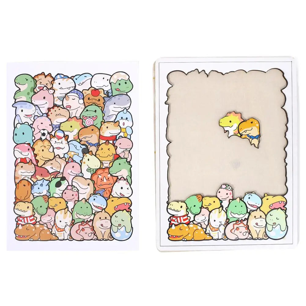 50-Piece Animal Wooden Jigsaw Puzzle – Cats, Dogs & More Wooden Jigsaw Puzzle Oasis Select D
