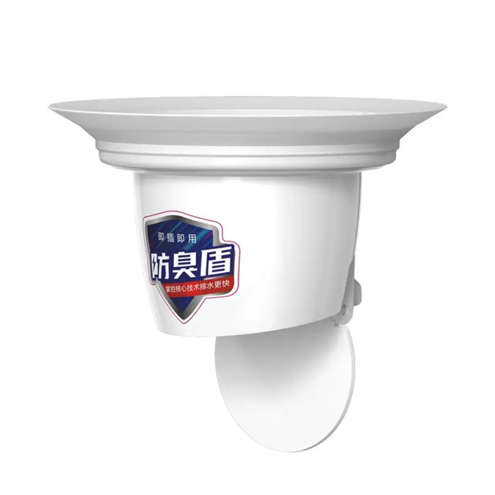 Anti-Odor Squatting Pan Anti-smell Plug white Plastic Anti-blocking Cover Deodorize Prevent Sewage Overflow Toilet Fitting Oasis Select WHITE