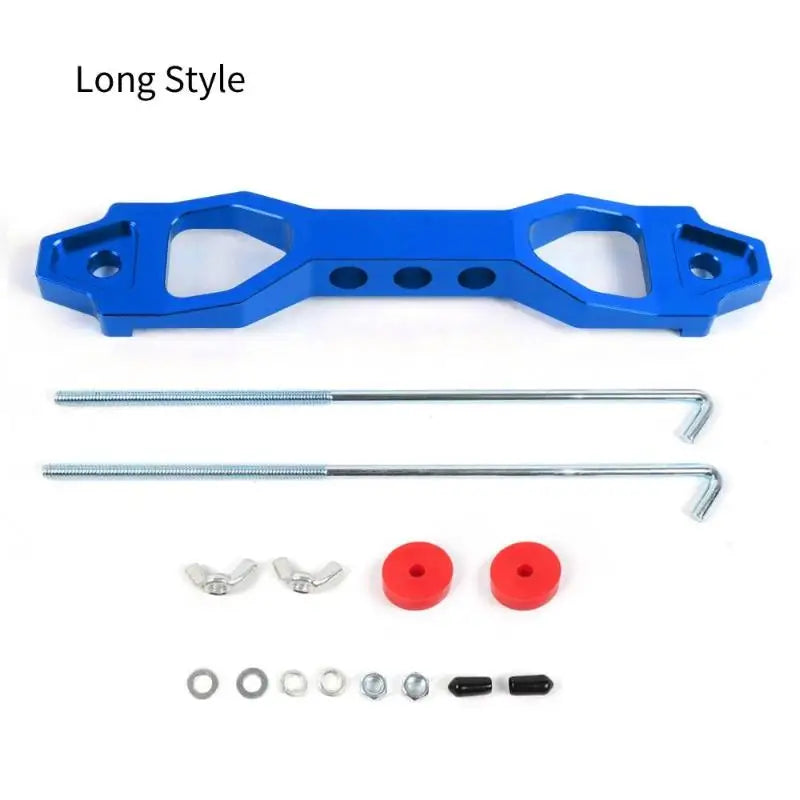 140mm/190mm Billet Aluminum Car Battery Tie Down Mount Bracket Brace Battery Fasten Bracket Holder 14cm 19cm Oasis Select BL1