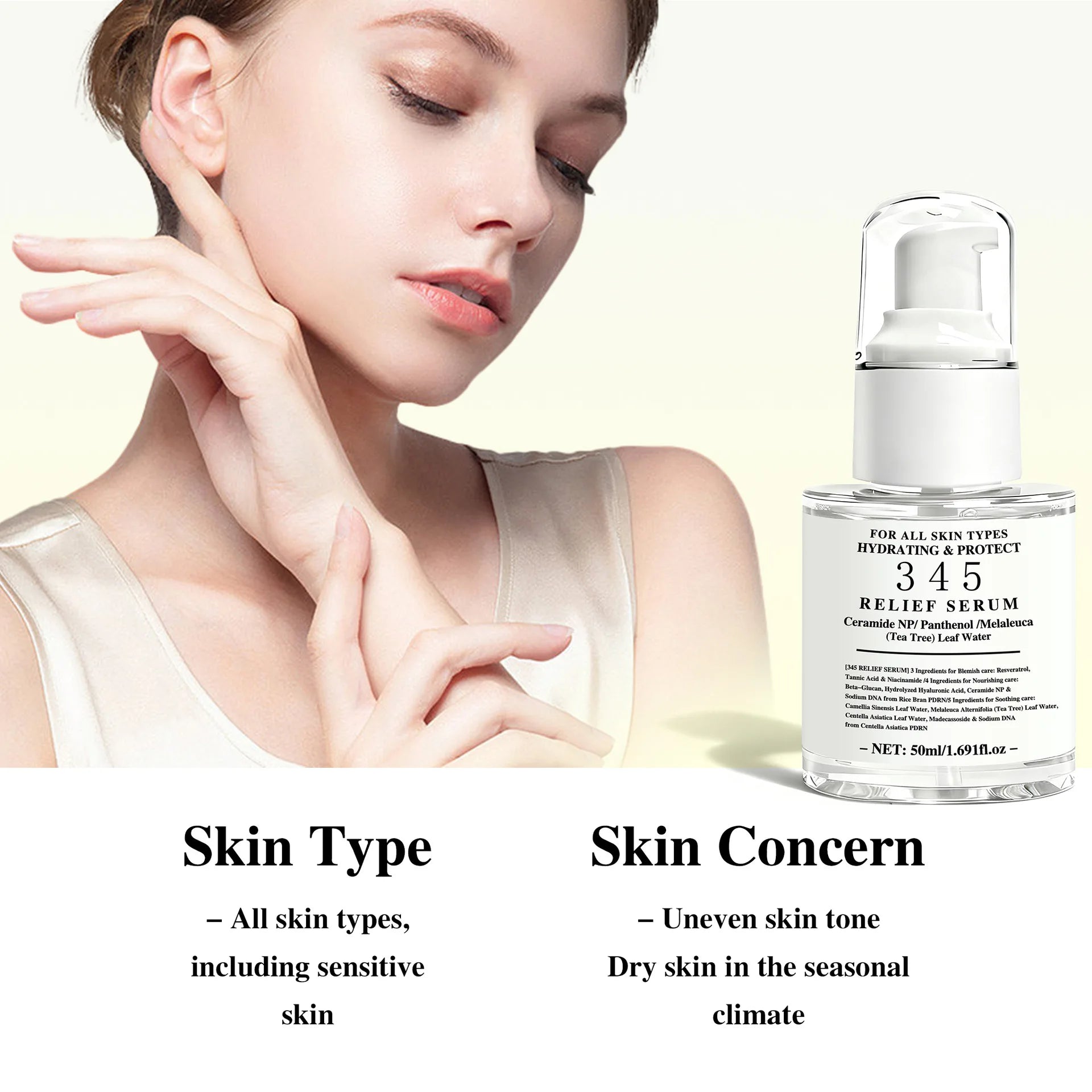 Hydrating Face Essence Serum – All Skin Types, 50ml Face Essence Serum Oasis Select