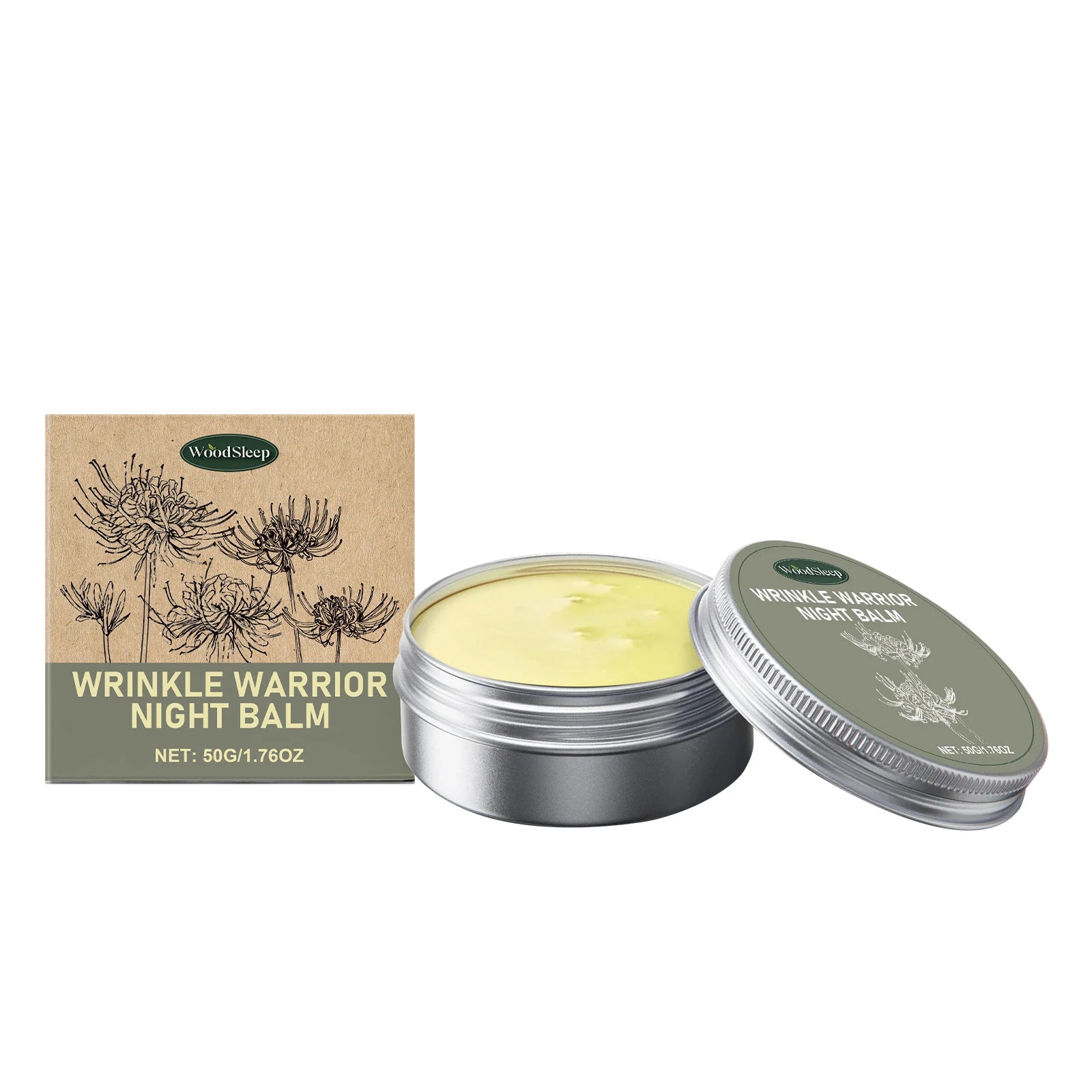 WOODSLEEP Acne Night Balm – Wrinkle, Dark Circle & Firming Cream Acne Night Balm Oasis Select WRINKLE WARRIOR