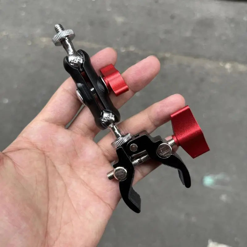 1 Set Photography Accessories Camera Metal Super Clamp With Double Ball Head Magic Arm For Monitor Light Mic Phone Mount Oasis Select