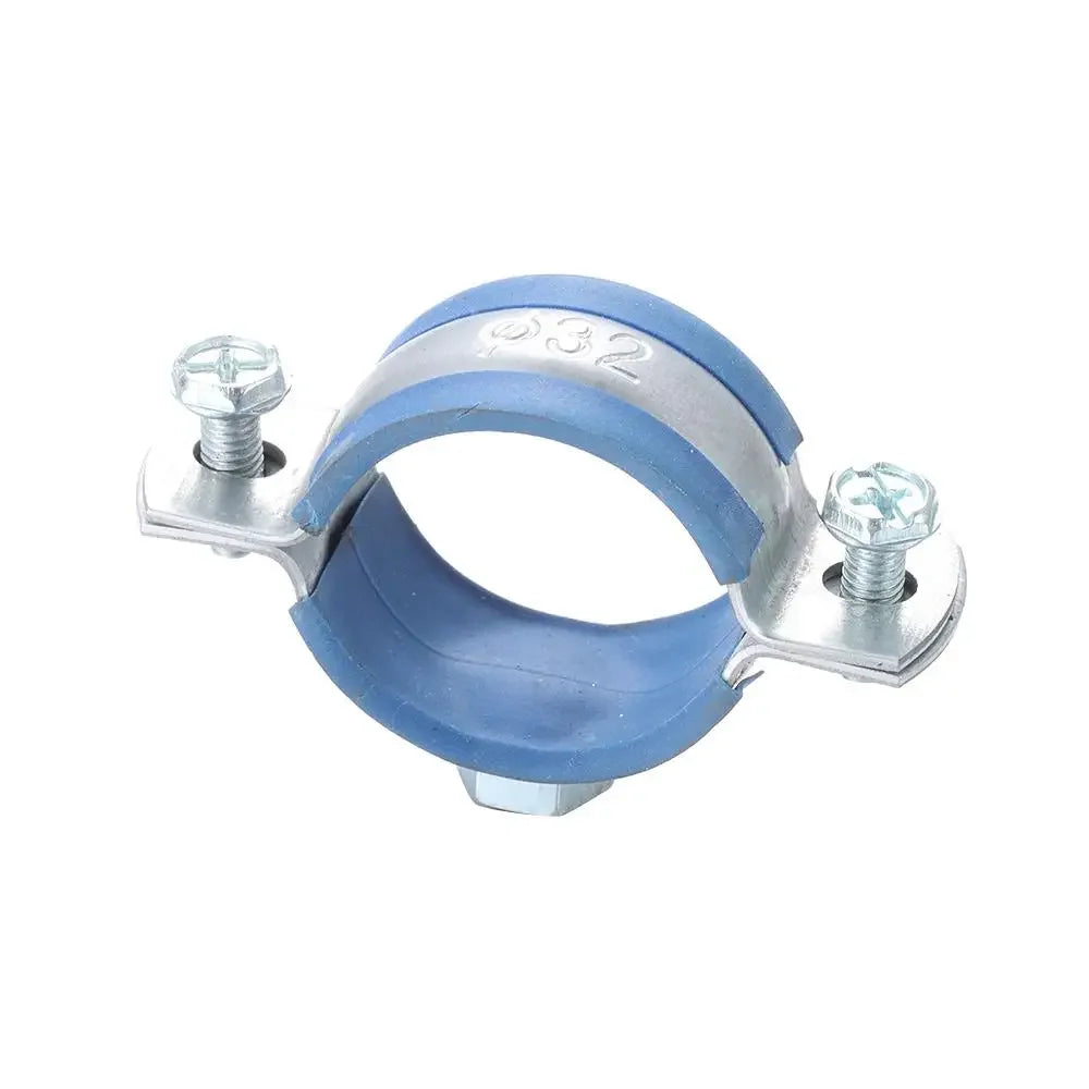1Pcs Fastener Hardware Round Hose Clamp Nut Hoop Pipe Fitting Suspension Pipe Holder Carbon Steel Rubber PPR/PVC Oasis Select