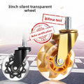 5PCS Office Chair Caster Wheels 3 Inch Swivel Rubber Caster Wheels Replacement Soft Safe Rollers Furniture Hardware Oasis Select 5pcs black brake 3 inch