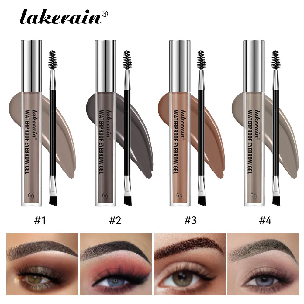 Waterproof Eyebrow Gel Set Sweat-proof Long Lasting High Pigmentation Liquid Eyebrow Tinted Natural Finish Makeup Cosmetics Oasis Select SET