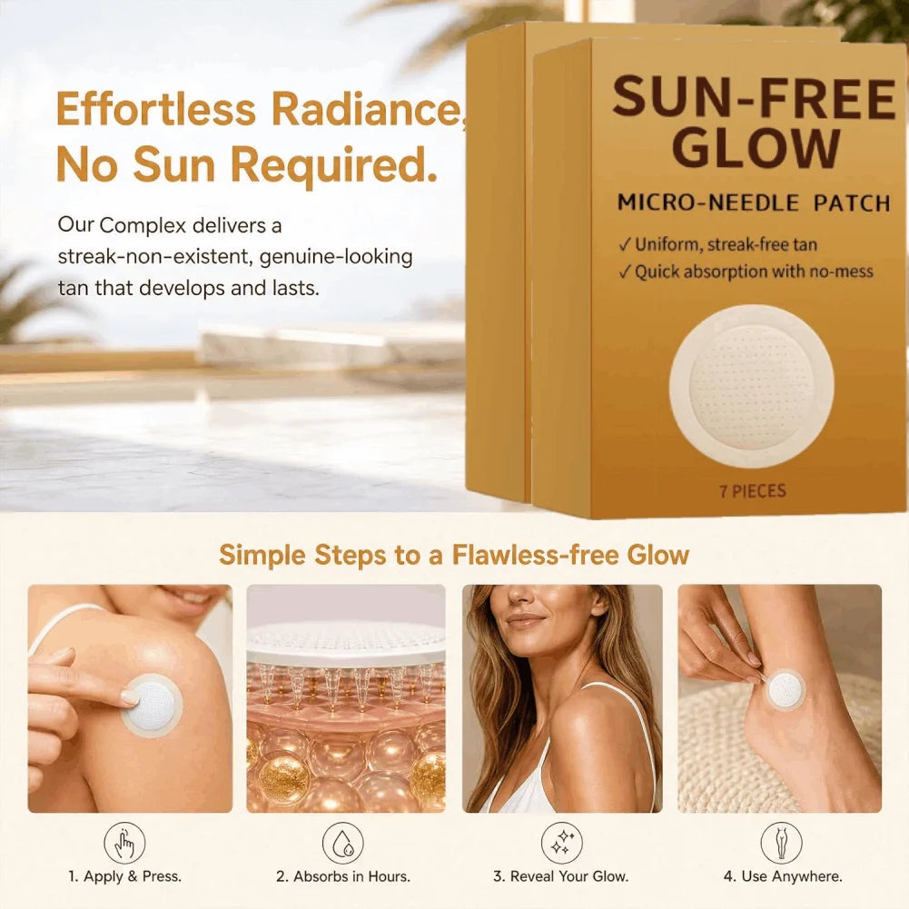 7PCS Sunless Patches Quickly Achieve a Natural Tanning Effect Safe Non-irritating Eliminating Uneven Color Body Care for Women Oasis Select