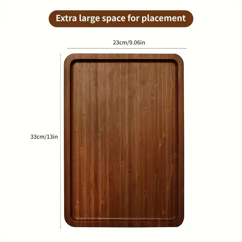 Wooden Sofa Armrest Tray Rectangular Sofa End Table Tray Practical TV Snack Tray for Remote Control Wine Drink Snacks Phone Oasis Select Coffee Brown