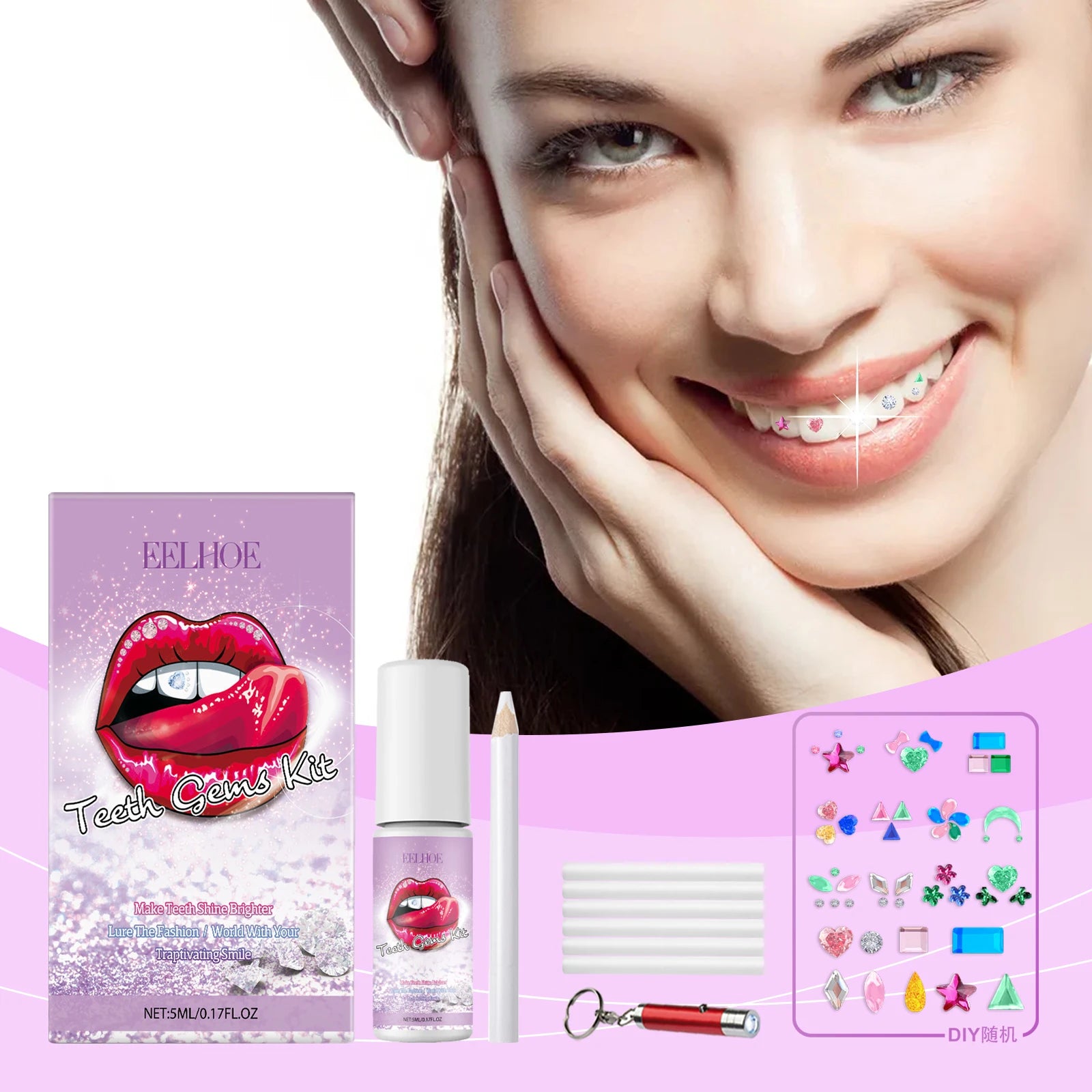 DIY Tooth Gem Kit – Diamond Crystal Teeth Jewelry for Women & Men