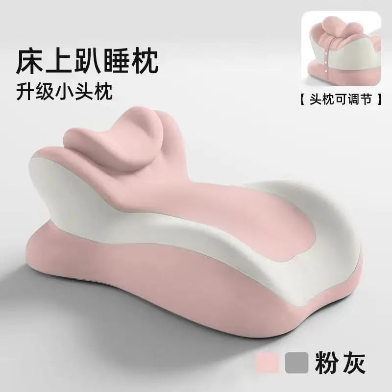 Ergonomics Bed Sleeping Pillow Backrest Cushion Adult Reading or Playing Phone Pillow Comfotable Waist Cushion Home Textile Oasis Select PINK With Pillow
