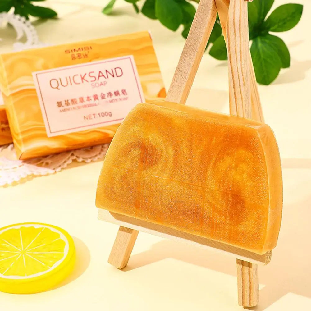 3/6PCS Gold Soap Handmade Essential Oil Soap Black Spots Remover Gentle Clean Shrink Pores Moisturizing Bath Body Face Bar Soap Oasis Select