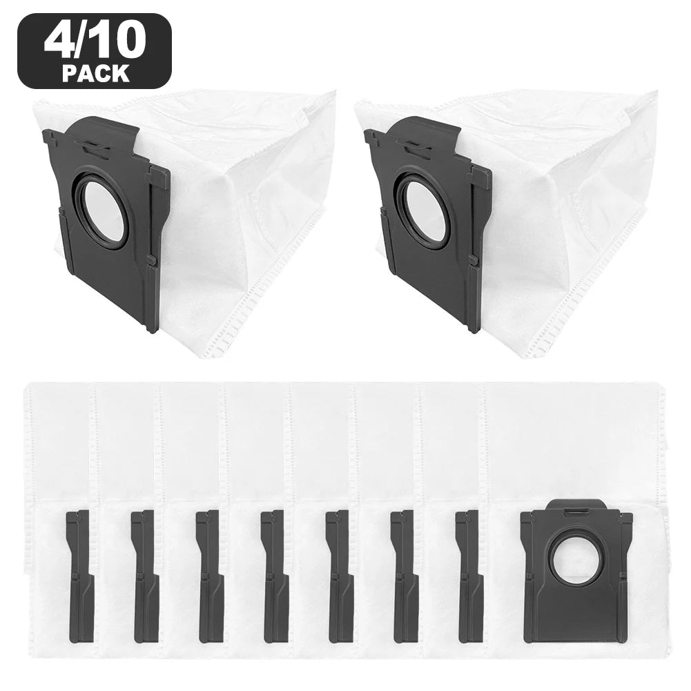 Replacement Dust Bag For Mova Mobius 60 Robot Vacuum Cleaner 4/10Pcs Disposable Non Woven Fabric Filter For Auto Empty Station Oasis Select