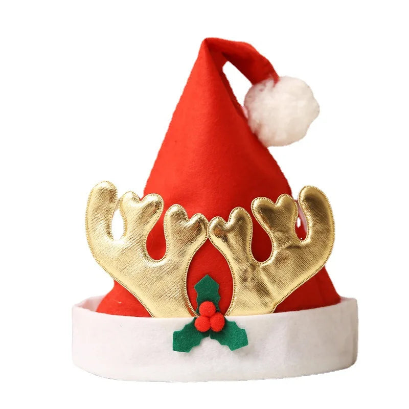 Christmas decorations Adult Family Christmas hat Santa Claus children cartoon cap Christmas gift Oasis Select