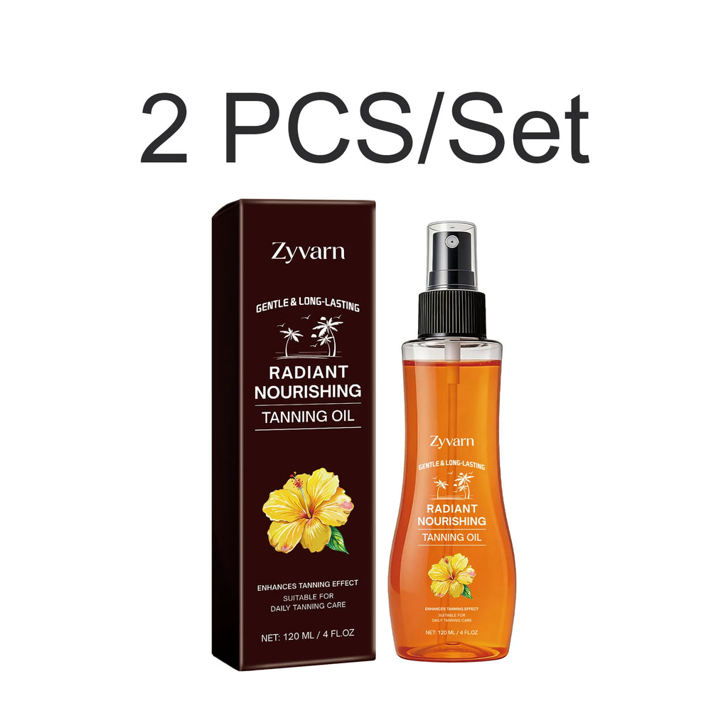 Sun Tanning Oil Bronzing Oil Nourishing Formula Hydrating Skin Care For Outdoor Beach Tan Summer Essential Natural Look 120ml Oasis Select 2 PCS