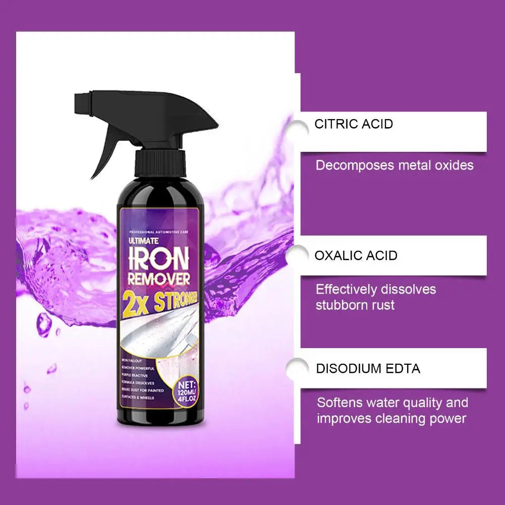 NEW Rust Remover Spray Powerful Removes Metal Oxide Anti Rust for All Metal Professional Auto Care Fast Acting Oasis Select