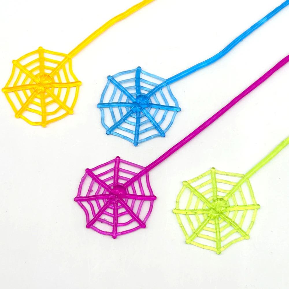 12/30Pcs Stretchable Climbing Spider Web Tricky Toys Kids Birthday Party Baby Shower Gift Rewards Halloween Carnival Party Favor Oasis Select 30pcs