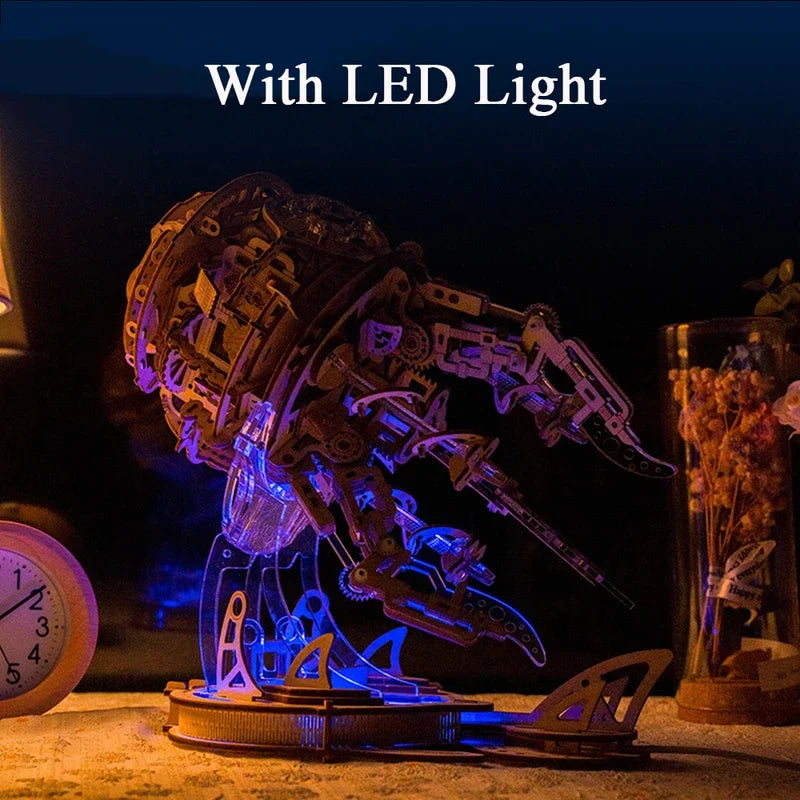 Aurora Jellyfish Music Box DIY Handmade Music Box Building Blocks Birthday Gift for Girlfriend Desktop Ornament Oasis Select