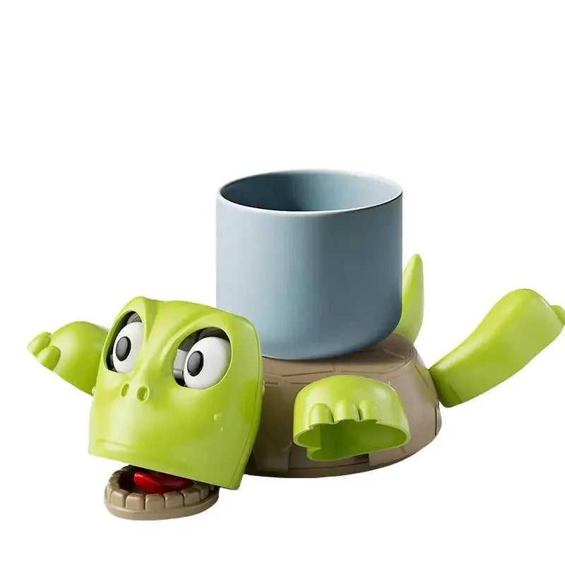 1pc Funny 3D Printed Turtle Coaster, Panicked Expression Decorative Cup Mat for Home Office, Heat Resistant Mug Holder for Desk Oasis Select