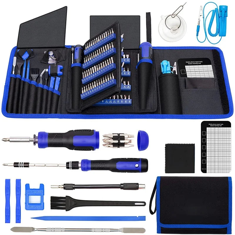 218pcs Screwdrivers Set Cell Phone Computer Dust Removal Precision Repair Nut Driver Multi Model Magnetic Screw Key Hand Tools Oasis Select 190 in 1