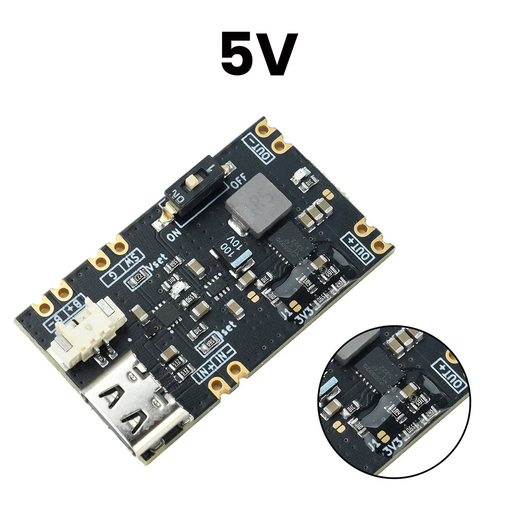 3.3/5V output MCU UPS uninterruptible power supply module 1.5A/1A lithium battery charge Seamless Switch Supply for STM32 ESP32 Oasis Select 5V 1