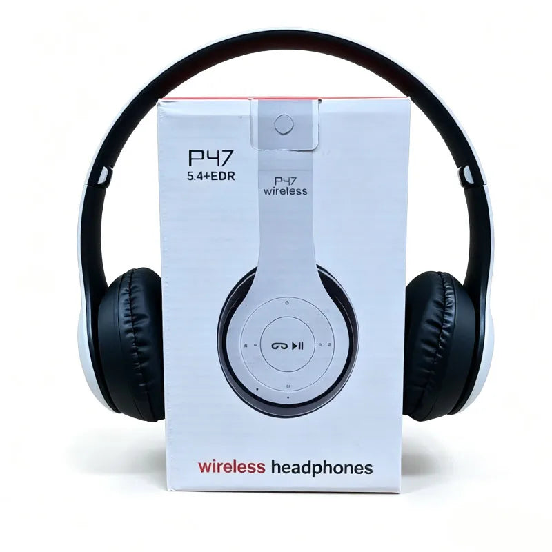 Bluetooth 5.0 Headphones Foldable Wireless Gaming Sports Headset HiFi Sound Over-ear for Huawei Xiaomi Apple Phone PC Tablet Oasis Select WHITE