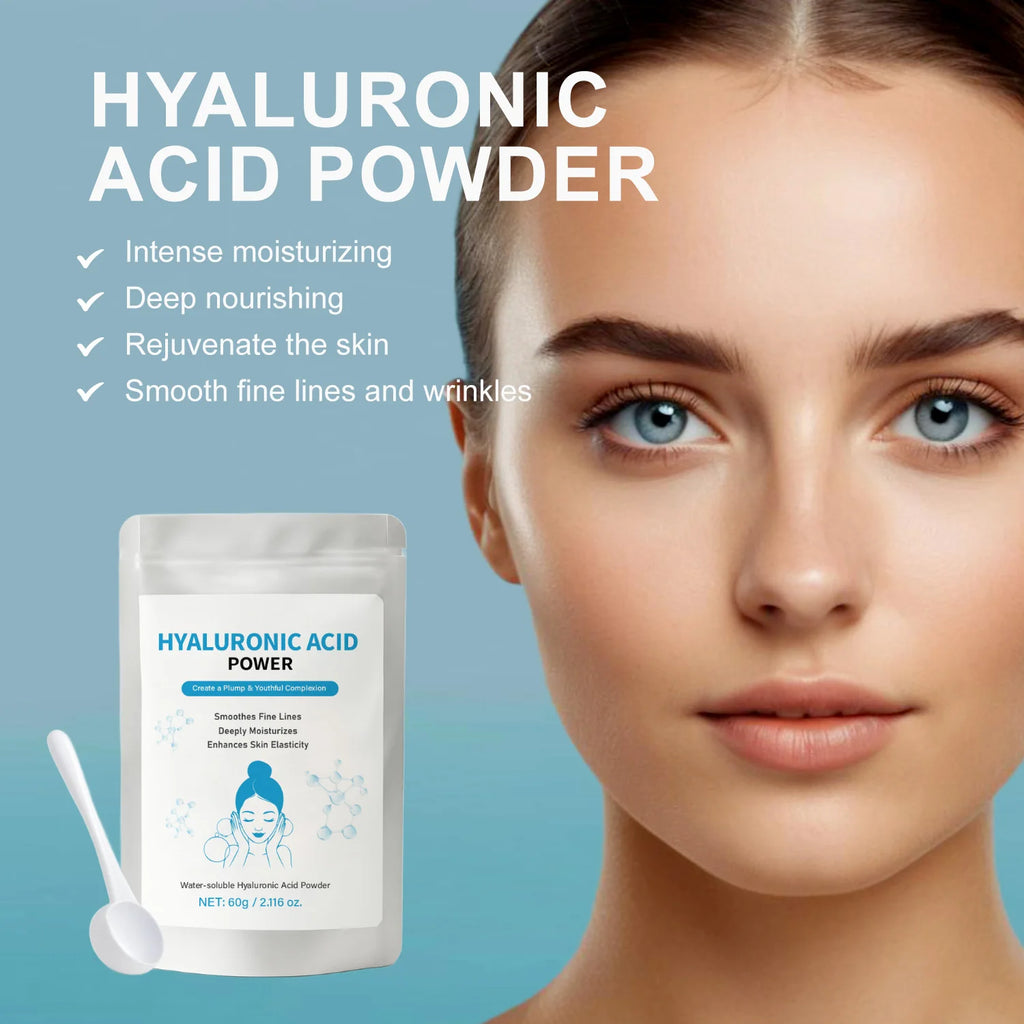 60g Hyaluronic Acid Powder + Spoon | DIY Hydrating Serum DIY Serum Powder Oasis Select
