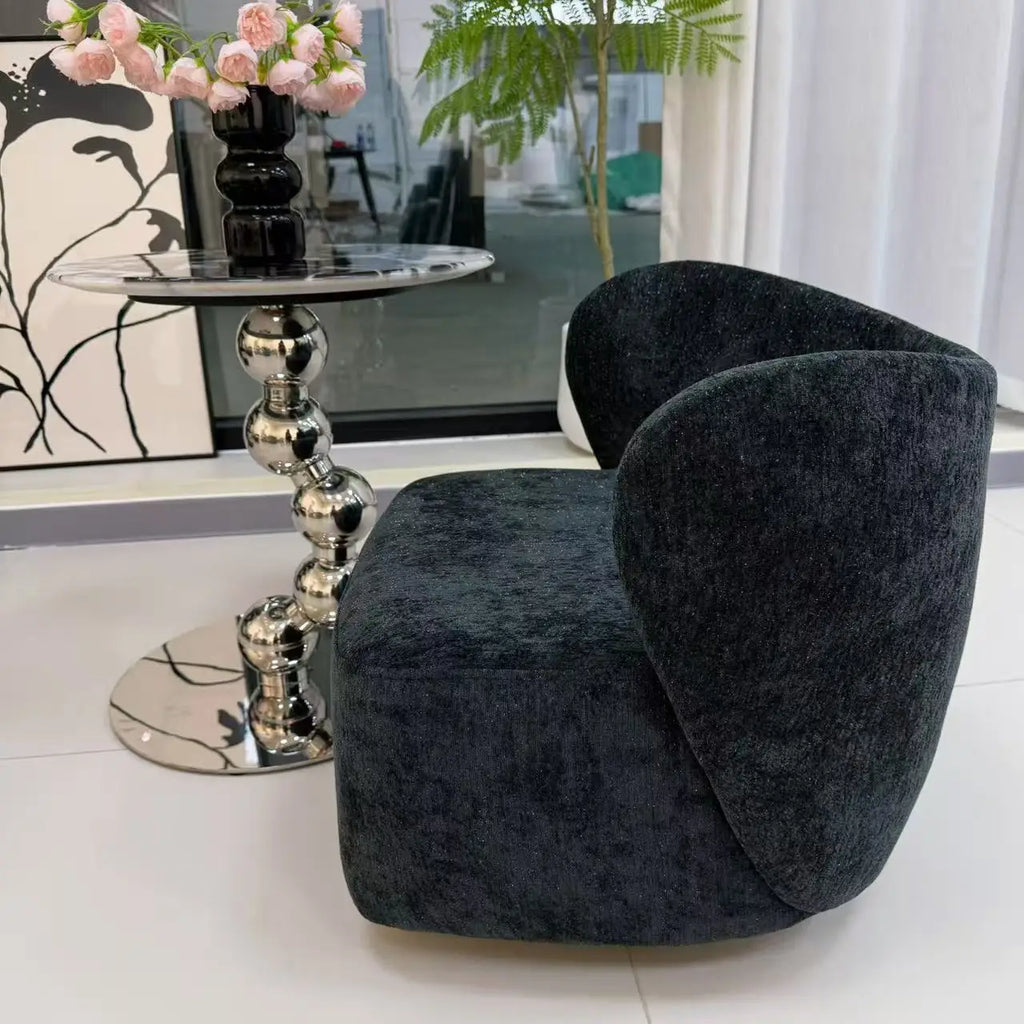 Single casual soft wrapping feeling movable lighting space light luxury yo stool pulley stool shoe changing stool Oasis Select Star Black GD