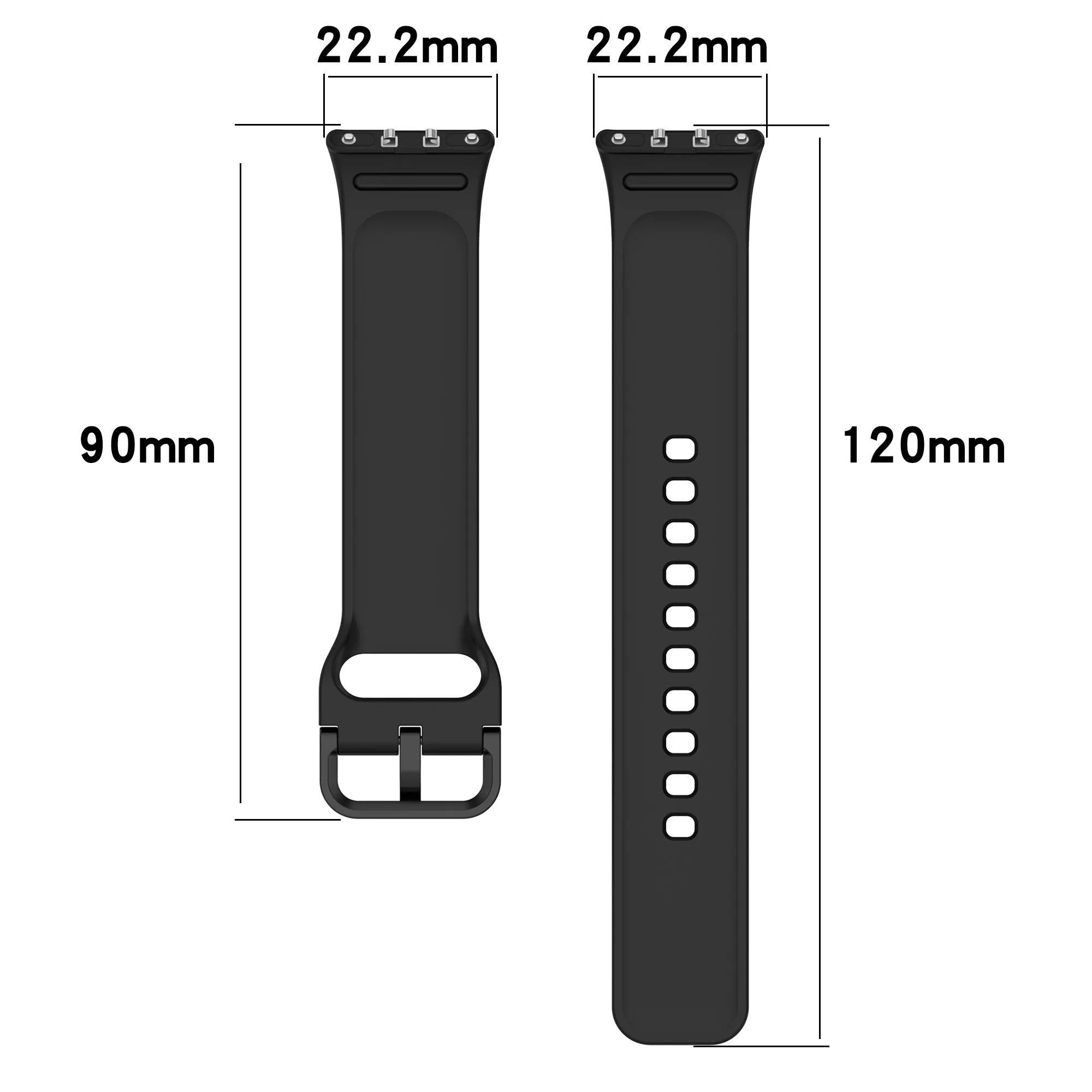 Silicone Sport Strap for Samsung Galaxy Fit 3 – Replacement Band Smartwatch Band Oasis Select