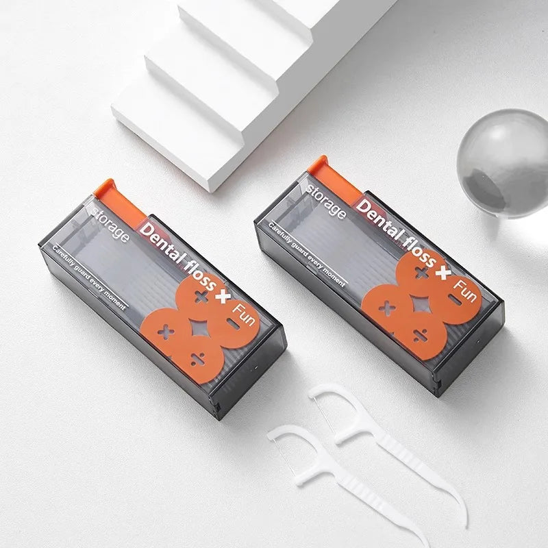 Automatic Dental Floss Storage Box Pop-Up Dental Floss Dispenser With 10Pcs Floss Dental Oral Hygiene Care Portable Oasis Select
