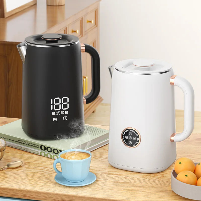 Smart Insulated Electric Kettle – Auto-Off & Keep Warm 110V