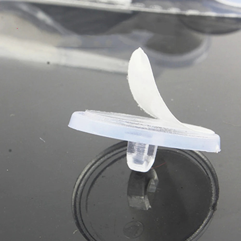 Transparent Self-Adhesive Ceiling Hooks | Silicone Disc 10–50 Pack