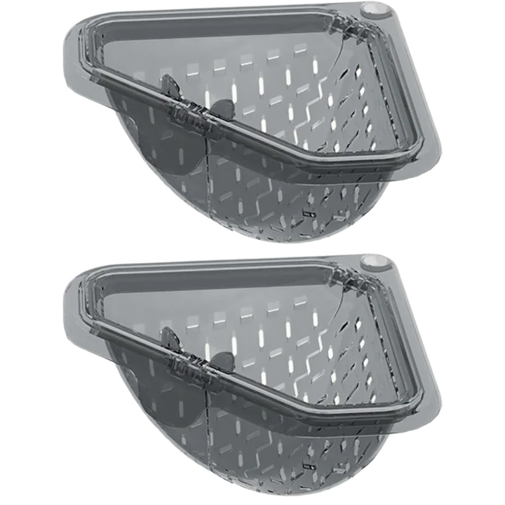 Magnetic Corner Sink Drain Basket – No-Drill Food Strainer