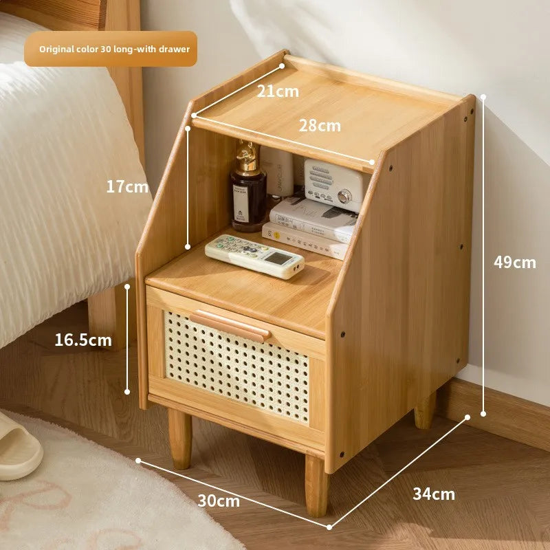 Bedside table, bedroom simple modern small cabinet, simple small bedside storage cabinet, household new storage bedside cabinet Oasis Select Primary wangwen