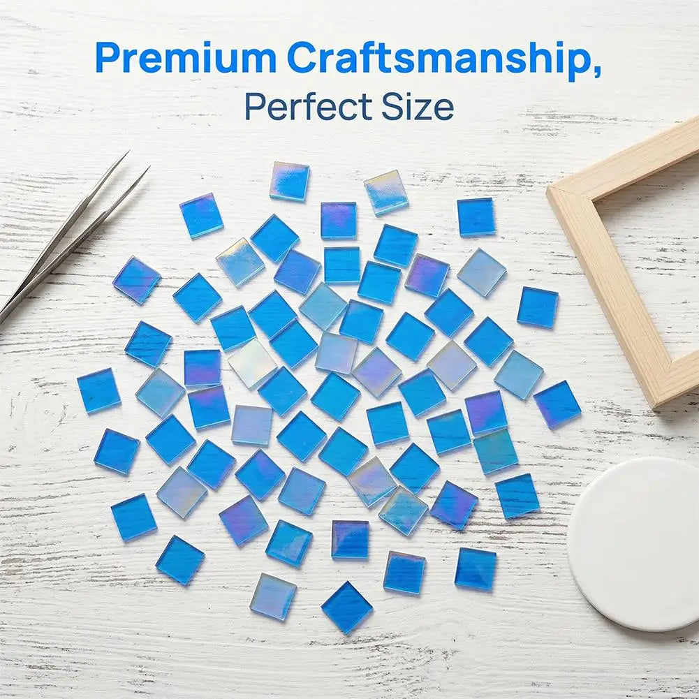 Mini Holographic Acrylic Blocks 100–300pcs | DIY Wall Art Tiles