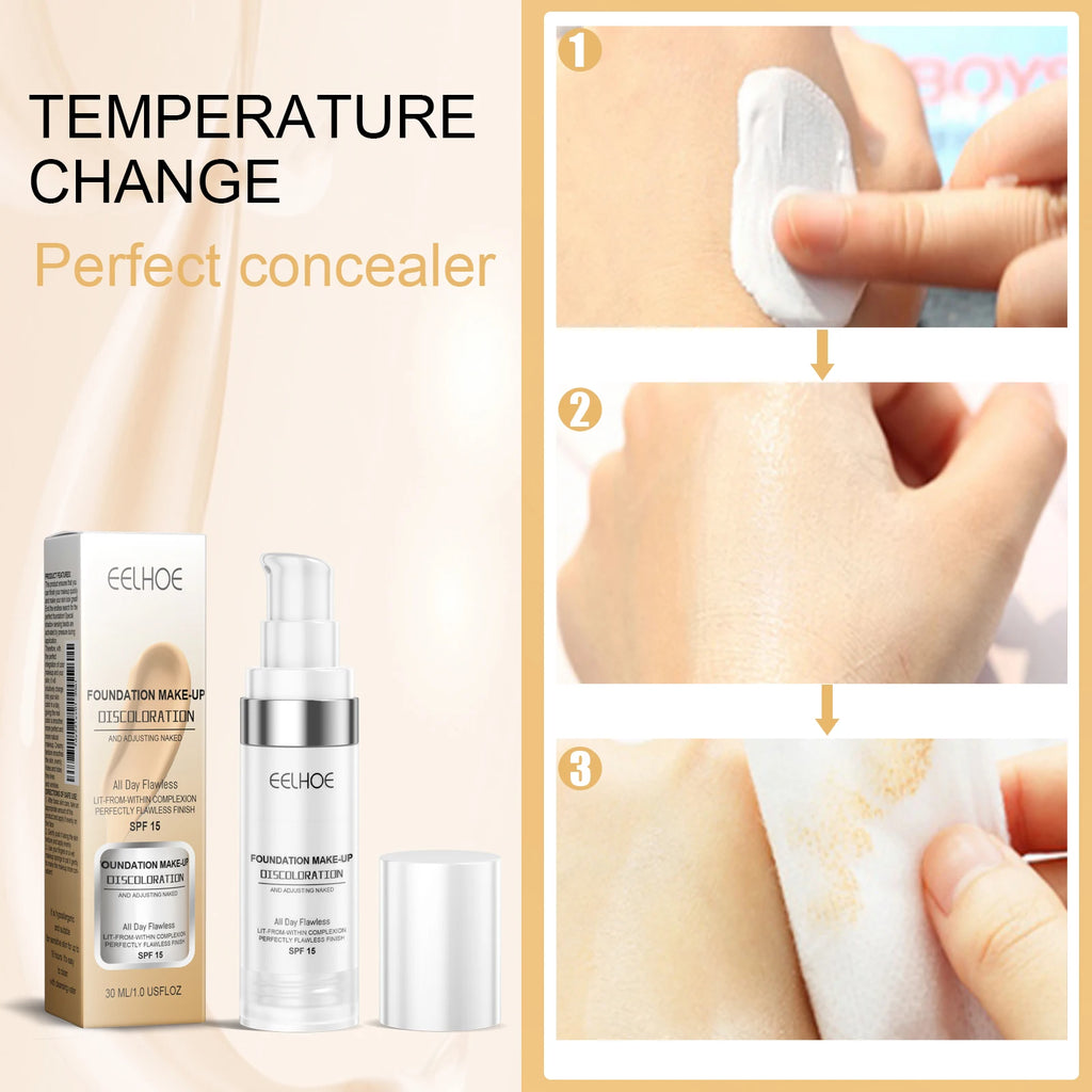 Eelhoe Color-Changing Concealer Foundation – Full Coverage