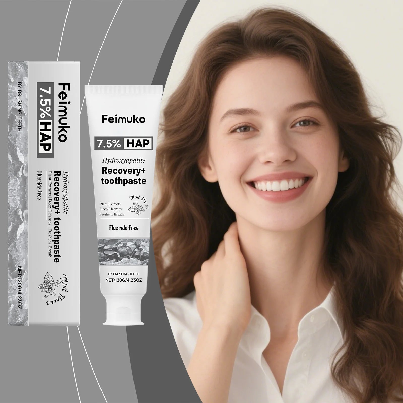 FEIMUKO Hydroxyapatite Toothpaste – Whitening & Enamel Repair Whitening Toothpaste Oasis Select
