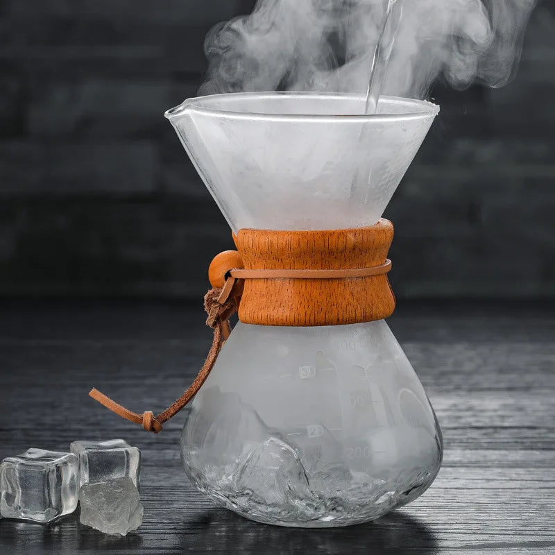 400ml Borosilicate Glass Coffee Pot with Filter | Aihogard