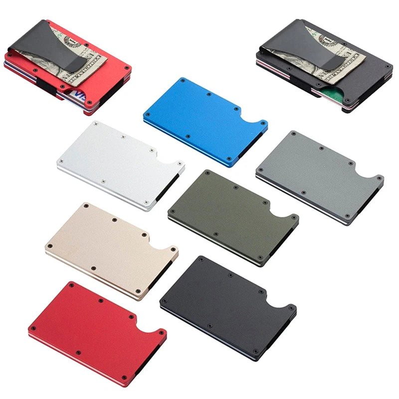 Slim RFID Minimalist Wallet – Card Holder & Money Clip