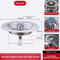 Durable Anti Clog Kitchen Sink Strainer Floor Drain Plug Anti-blocking Mesh Trap Hair Clean Up Food Catcher Tools Drain Filter Oasis Select Silver