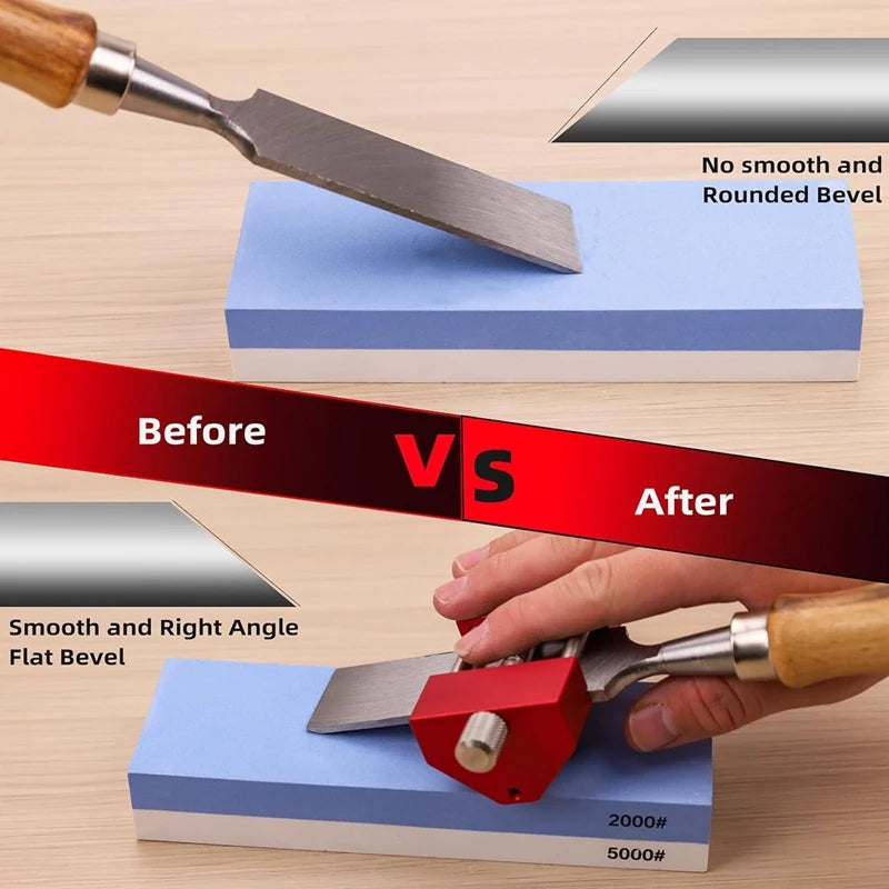 Honing Guide System Chisel Sharpening Kit Aluminum 5/32In To 3In Chisel Sharpener Sharpening For Woodworking Chisels And Planes Oasis Select