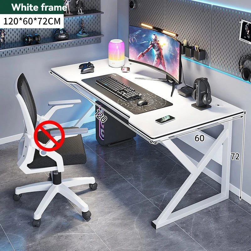 Computer desk, home desk, student learning desk, simple gaming desk, e-sports desk, workbench, office desk Oasis Select White Type C