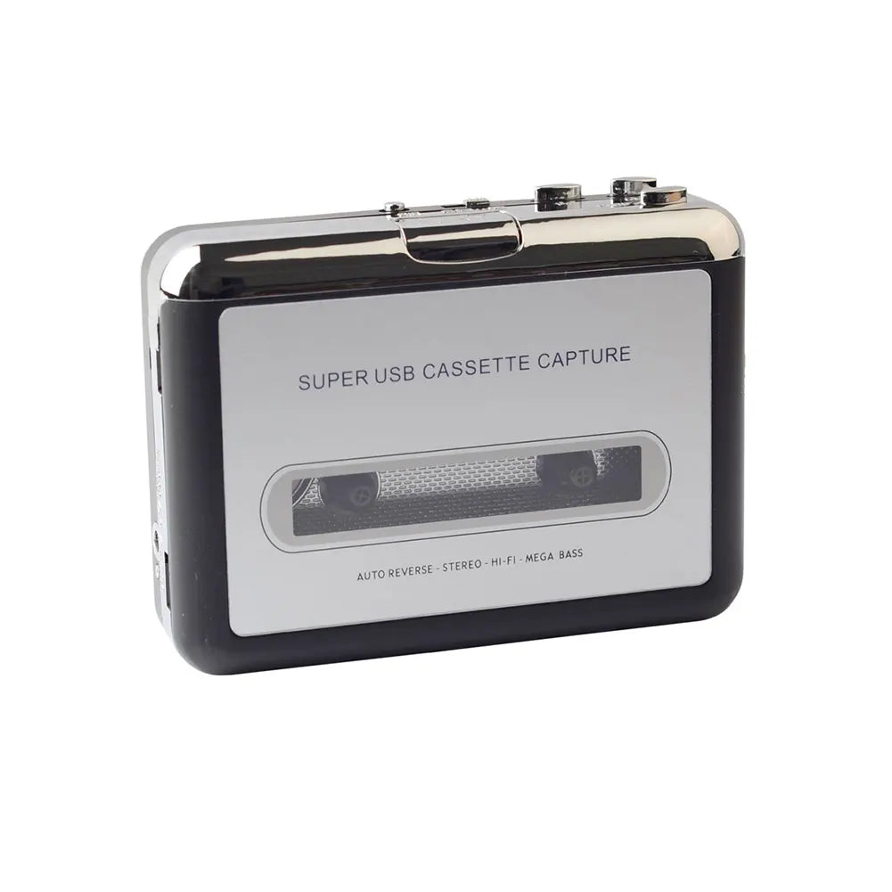 Portable USB Cassette Capture Radio Player USB Cassette Tape to MP3 Converter Capture Audio Music Player Tape Cassette Recorder Oasis Select