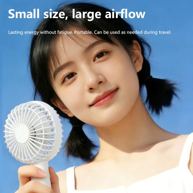 5 Speed Adjustable Handheld Fan LED Digital Display 13500RPM High Speed 1200mAh Rechargeable Portable Pocket Fan With Carabiner Oasis Select