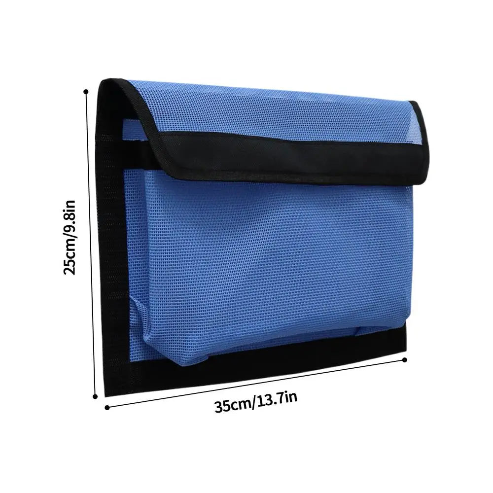 Boat Storage Mesh Bag Self-adhesive Boat Storage Bag with Lid Multifunctional large capacity Boat Marine Mesh Bag Organizer Oasis Select Blue