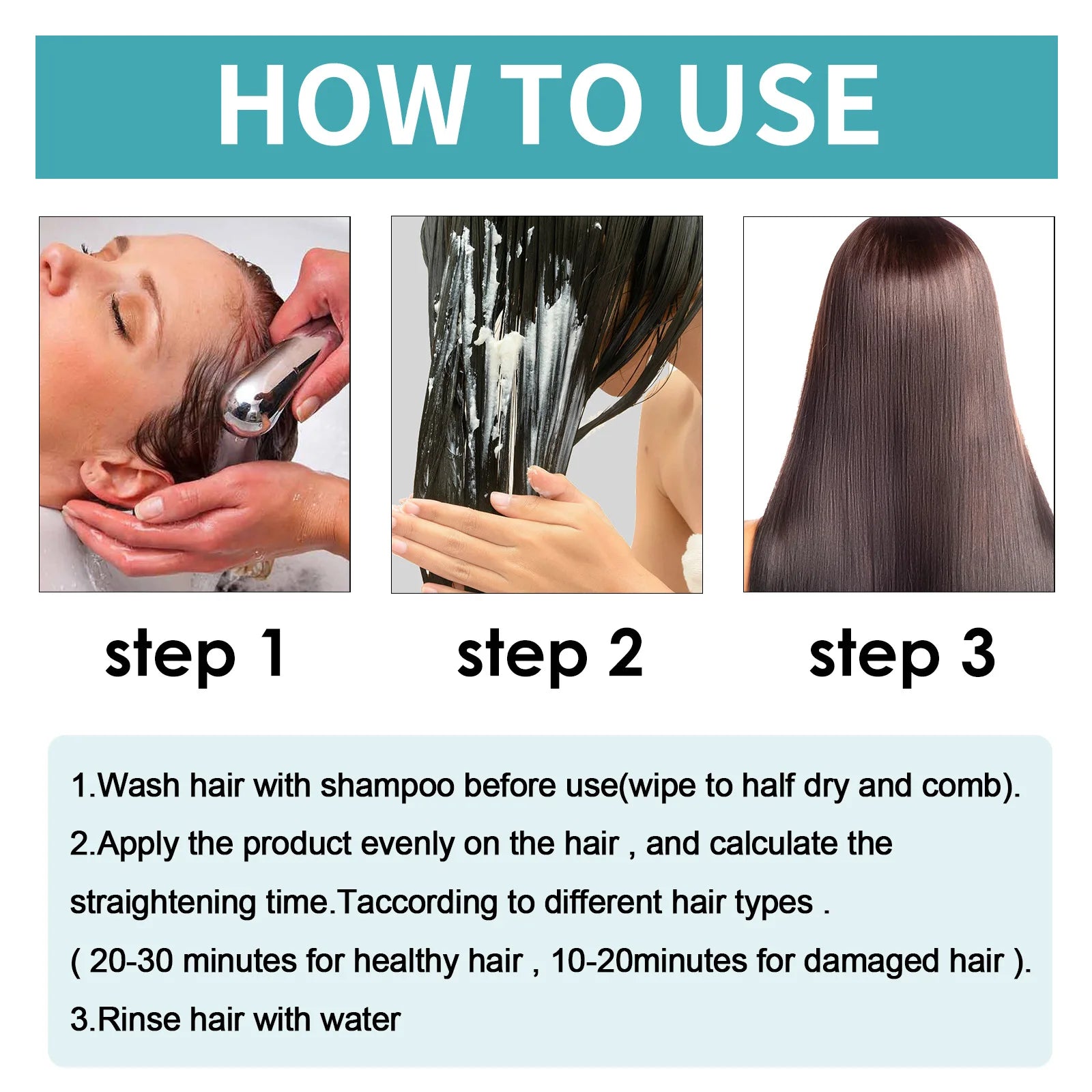 Protein Correcting Hair Straightening Cream Keratin Smoothing Hair Treatment Nourishing Repair Soften Curly Hair Conditioner Set Oasis Select