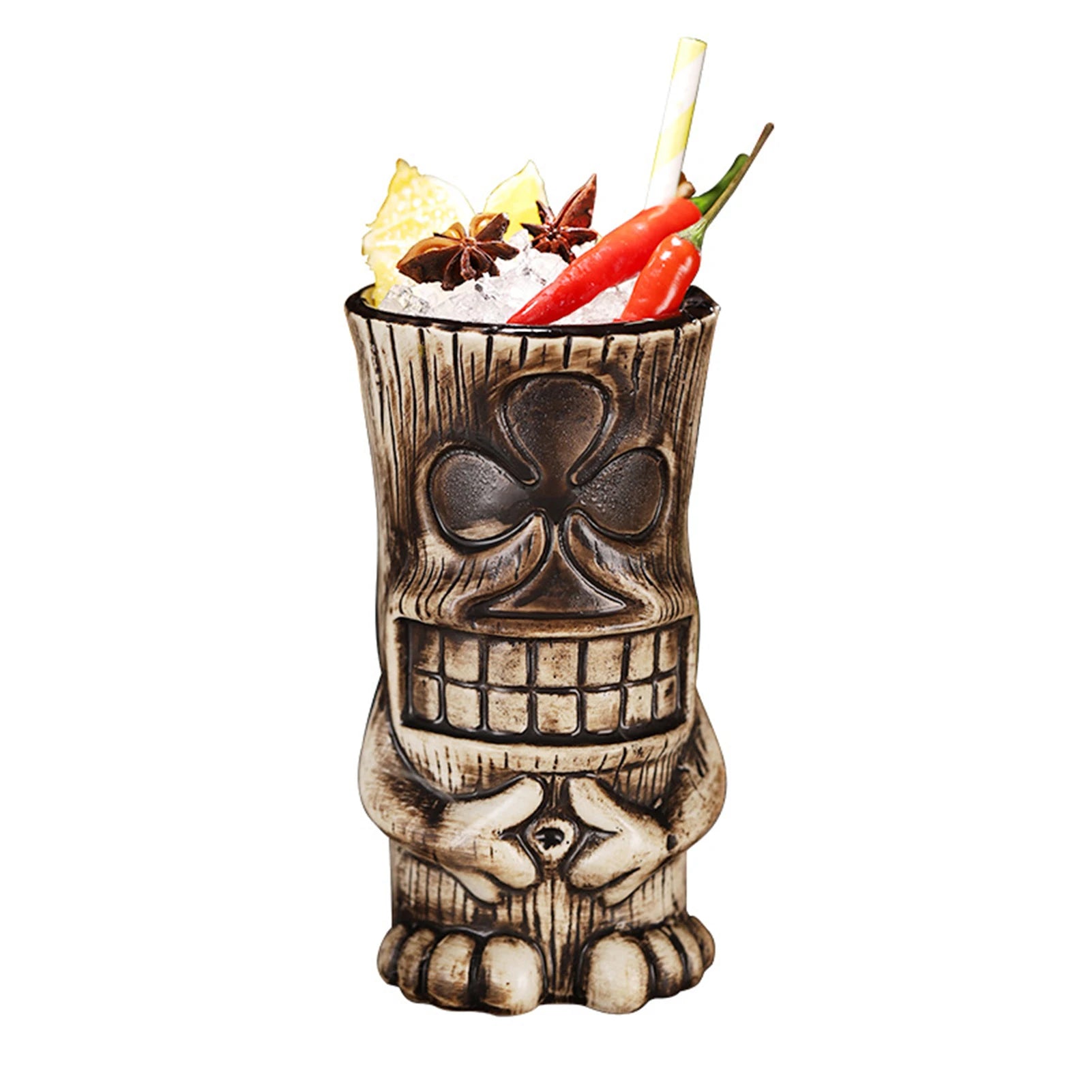 Hawaiian Tiki Ceramic Mug | Cocktail & Bar Drinkware