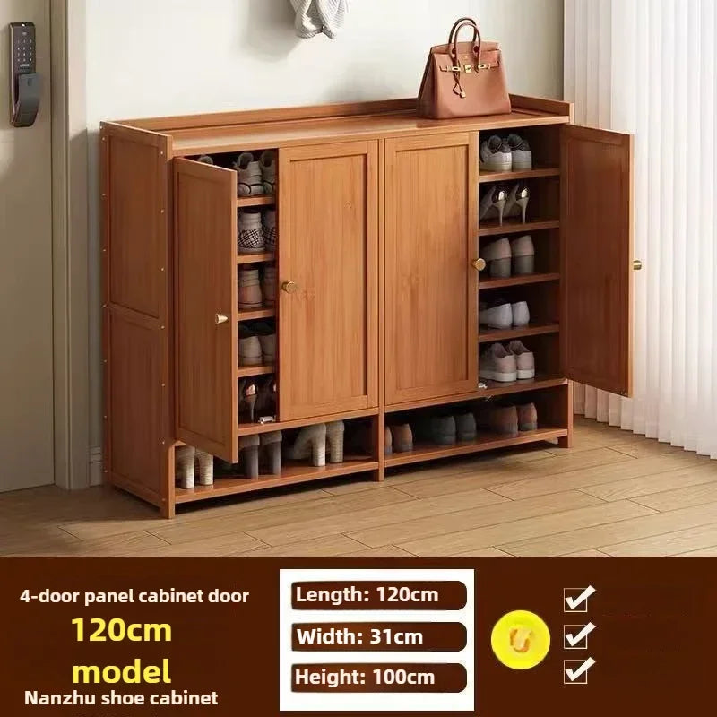 Multi-functional shoe cabinet shoe rack large capacity shoe storage rack dustproof multi-layer shelf Oasis Select Four doors B