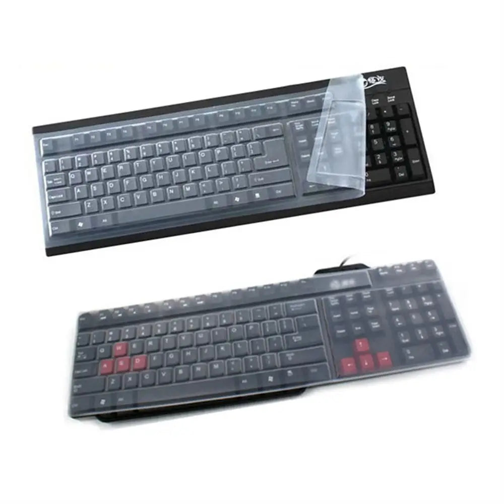 1Pcs Universal Waterproof Silicone Desktop Computer Keyboard Cover Clear Skin Protector Film Shell Dust-Proof Protective Film Oasis Select