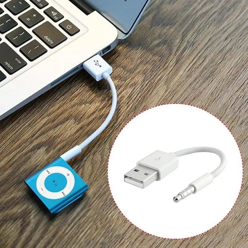Charger Data USB 3.5mm Sync Audio Cable For IPod Shuffle 3rd 4th MP3 Player 7th 6th 5th 1st Gen Accessories Oasis Select
